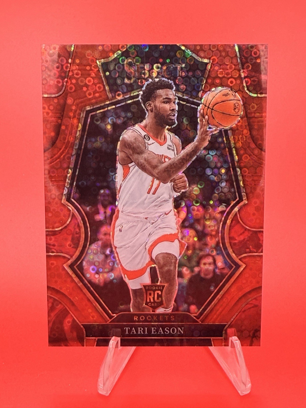 2022-23 Panini Select Premier Level Red Disco Prizm /49 Tari Eason #183