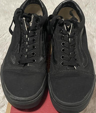 VANS Old Skool Black Canvas Lace Up Men's Sneakers Size 7