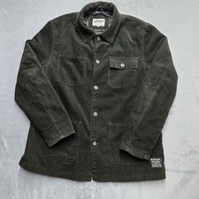 The Stronghold Jacket Mens XL Green Corduroy Utility Workwear Chore Lined Cord
