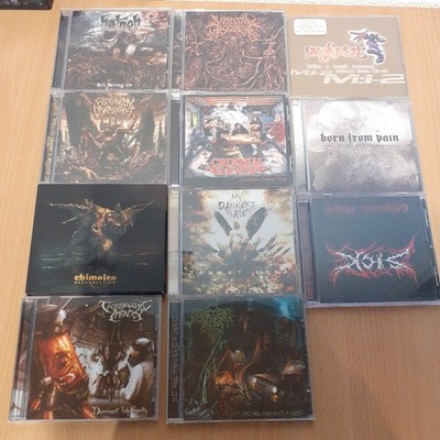 11 x DEATH Metal CD-Pack..FLESHCRAWL/SINISTER/DEICIDE/MORGOTH/ASPHYX..10CDs
