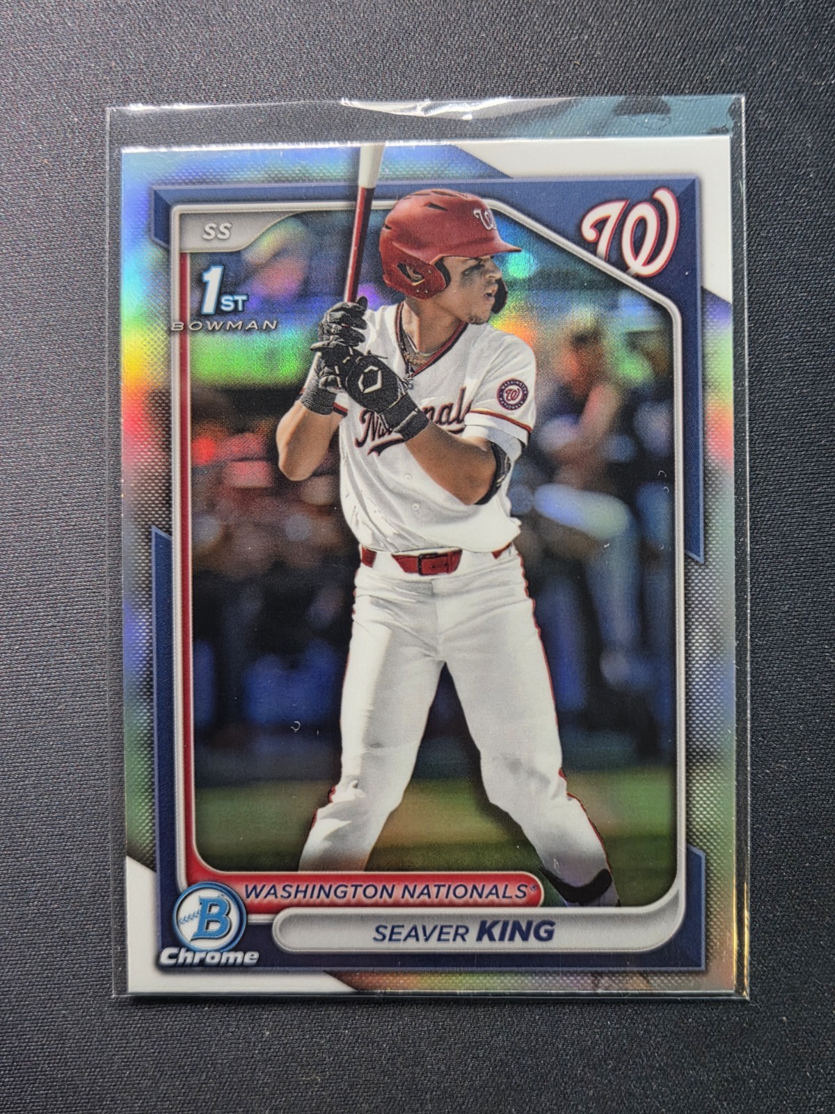 2024 Bowman Chrome 1st Refractor BDC-62 Seaver King Nationals