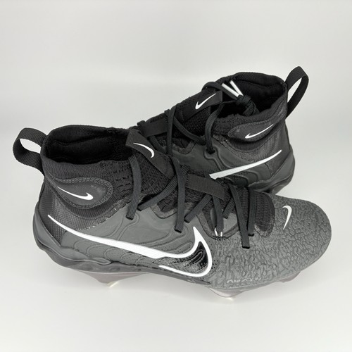 Nike Alpha Huarache NXT Black Metal Baseball Cleats Men's 8.5 DJ6517-010 NO LID - Picture 2 of 8