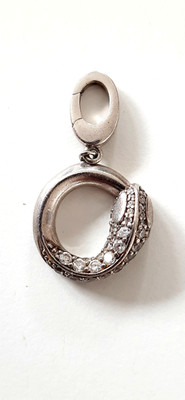 Jette Joop° Silver Design Pendant° 925° Snake° Crystal Stones°