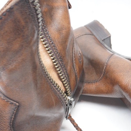 Usado en excelente estado! Botas marrones con cremallera lateral media al tobillo para mujer talla EU 39 / US 8 imprescindibles de ver - Imagen 13 de 14