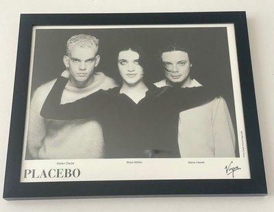VTG 1999 Placebo Band Framed Press Photo Brian Molko Picture Mini Poster 8x10''