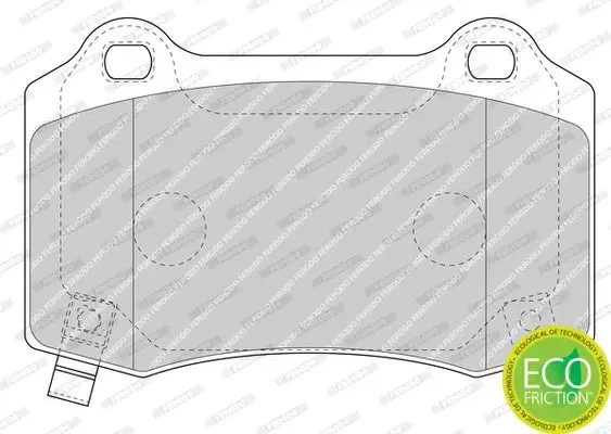 Plaquettes de frein FDB4777 FERODO pour JEEP CHRYSLER TESLA - Photo 3/4