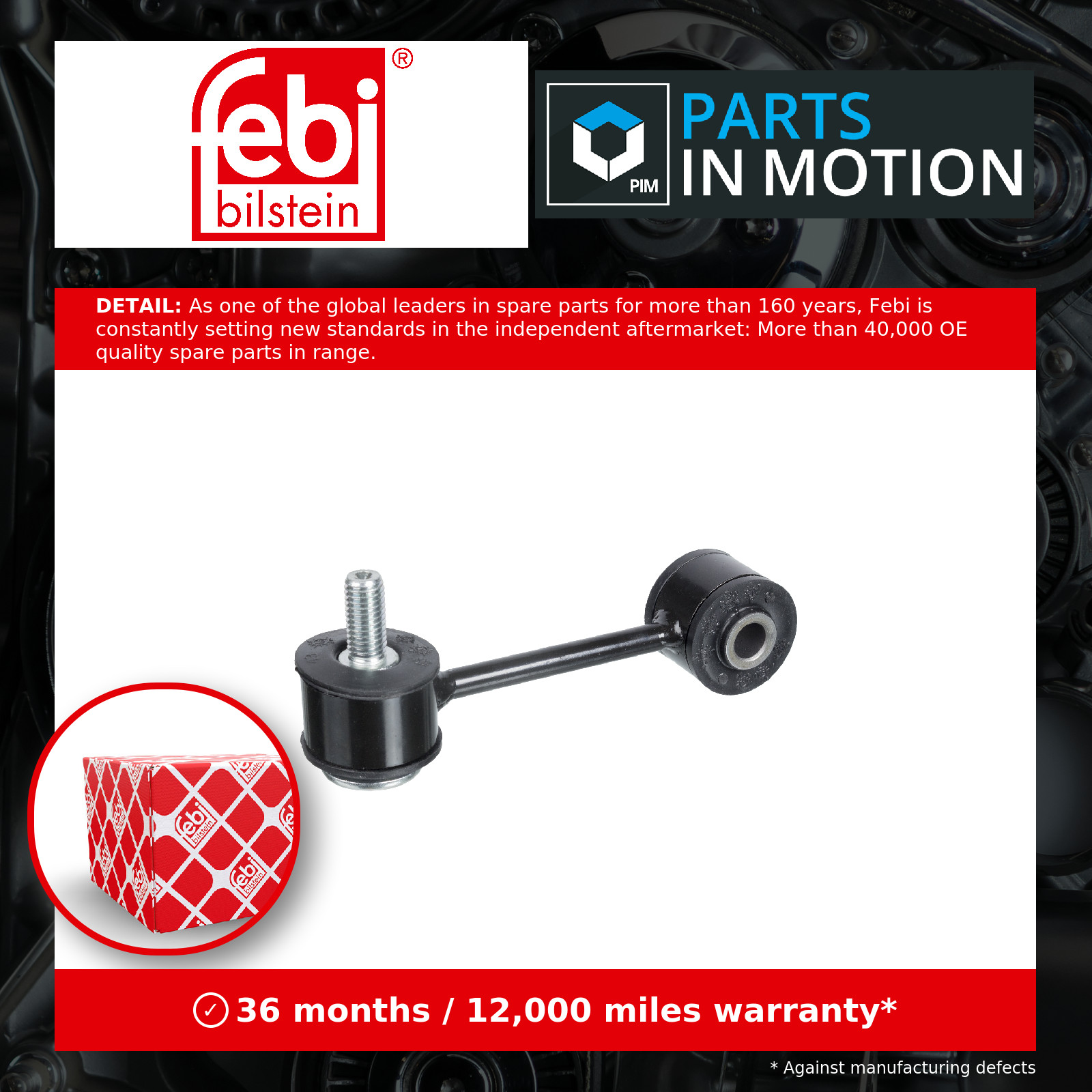 4x ✅Fits FEBI 18266 STABILISER COUPLING ROD VW ⭐UK Seller⭐ - Image 3