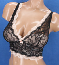 Adore Me Lace Underwire Lined Plunge Bra Size 32D #H8916