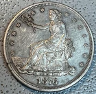 1876 $1 Trade Dollar United States Philadelphia Mint Silver Coin