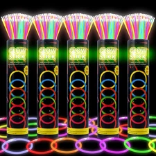 500 Ultra Bright Glow sticks,8" Glow Sticks Bulk,Glow Sticks Bulk Party Pack,...