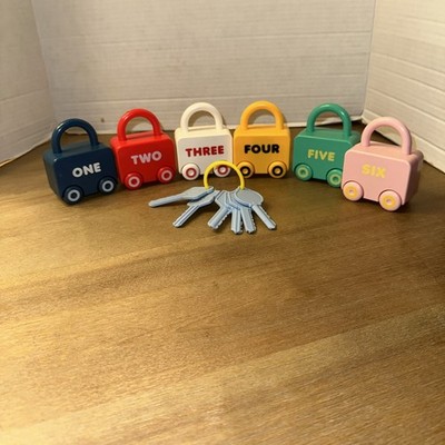 Montessori Learning Toys Sorting, Matching And Locks With Keys For Toddlers