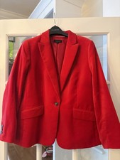 Women  s Talbots Red Velvet Blazer - Size 16 - EUC