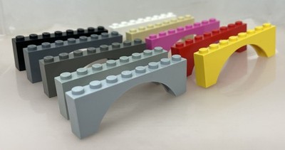 LEGO  Bogensteine Arkaden 1 x 8 x2 - 3308 und 16577 raised und Varianten