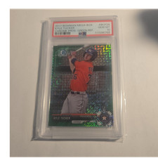 2017 Bowman Mega Box Chrome Prospects Kyle Tucker RC Green /99 BCP28 PSA 10