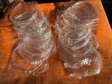 Cerchietto natalizio a quadri per ragazza, con ciondolo con strass, per Capodanno, feste a tema, copricapo da donna, ornamento per festival