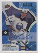 2021 Upper Deck Allure Rookies Blue Line 25/35 Mattias Samuelsson #134 Auto ye8