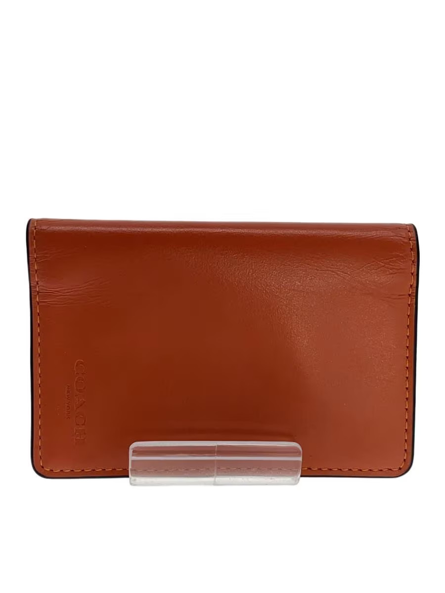 Authentic COACH Card Case Orange Solid Men s CJ72… - image 1