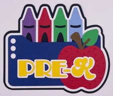 School - Pre-K - Paper Piecing Scrapbook Embellishment Die Cuts