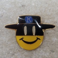 Kiwanis International Lapel Pin Smiley Face Hat Enamel Clutch Wal-Mart