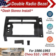 Double Din Radio Bezel Dash Kit For Chevy S10 Blazer Gmc S15 Jimmy 1986-1993 Double Din Radio Bezel Dash Kit For Chevy S10 Blazer Gmc S15 Jimmy 1986-1993