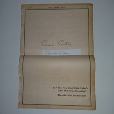 Original 1955 Eddie Cantor Eddie Fisher Showbiz Industry Clipping ad