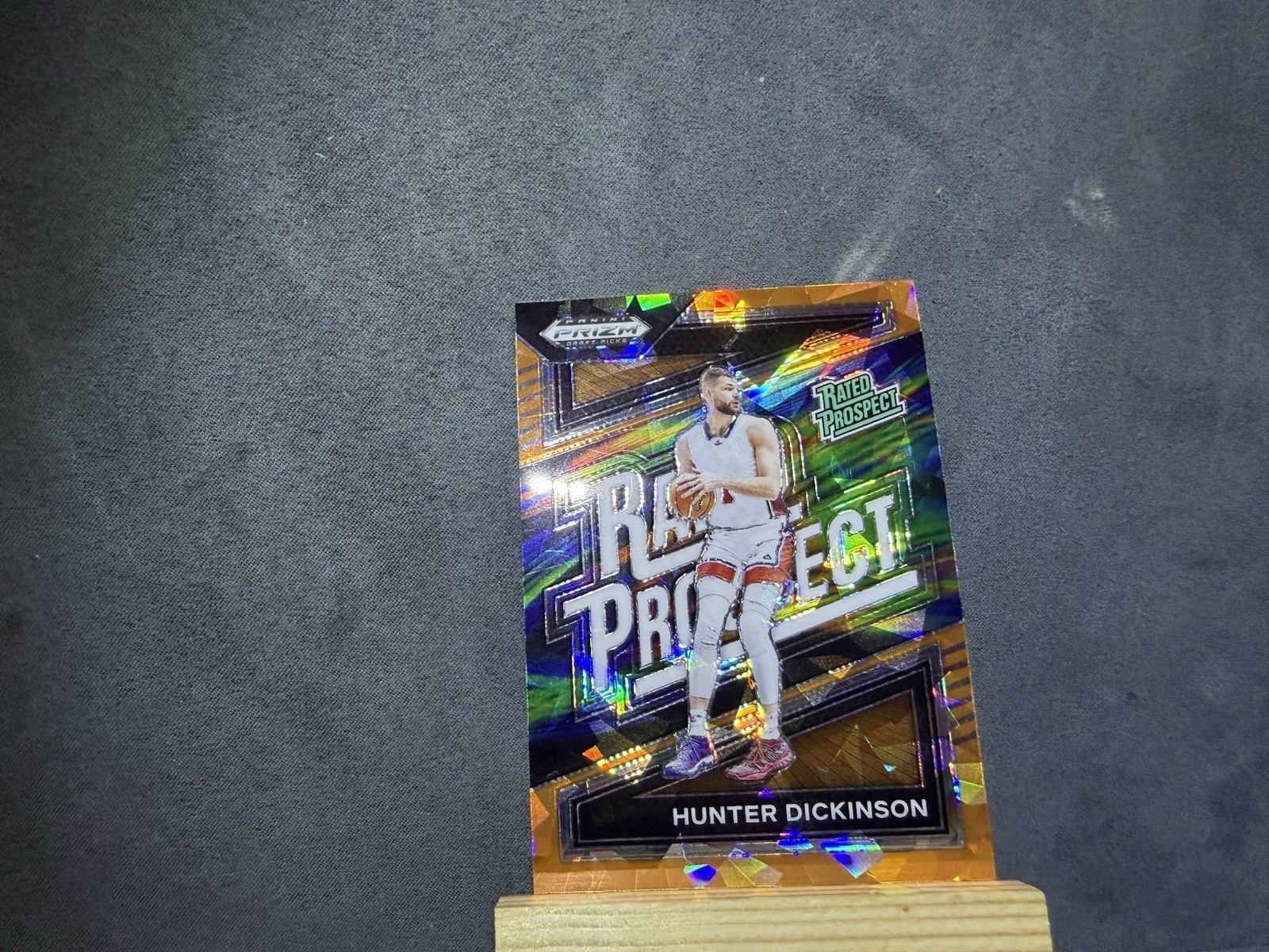 2024 Panini Prizm Draft Picks Rated Prospect Hunter Dickinson Orange Ice #5