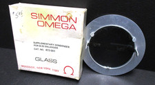 Simon Omega Supplementary Condenser lens B-22 enlarger. 472-001 NEW OLD STOCK