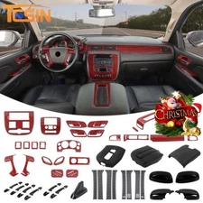 Interior Decor Cover Trim Overlay Full Kit For YUKON/SIERRA/Silverado/Tahoe07-13