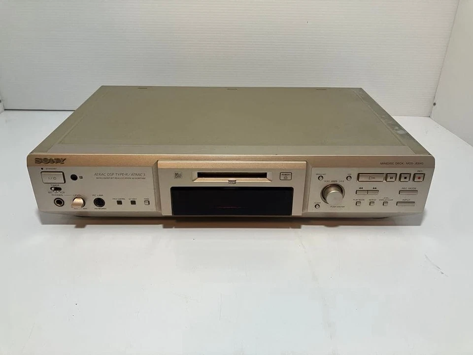 Sony MDS-JE640 MiniDisc Recorder ATRAC Type-R MDLP Optical Audio Deck Tested - Image 2 of 4
