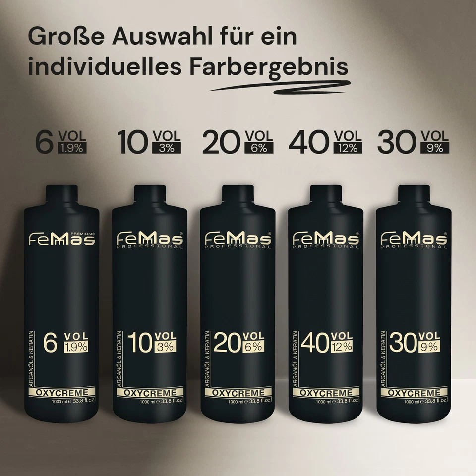 Femmas Oxycreme Oxidationsmittel Profi Farb-Entwickler 1 L (12,90 EUR/l) - Bild 3 von 4