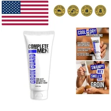 Groin Guard Anti Chafing Cream: Talc Free, Aluminum Free, Natural Odor Contro...