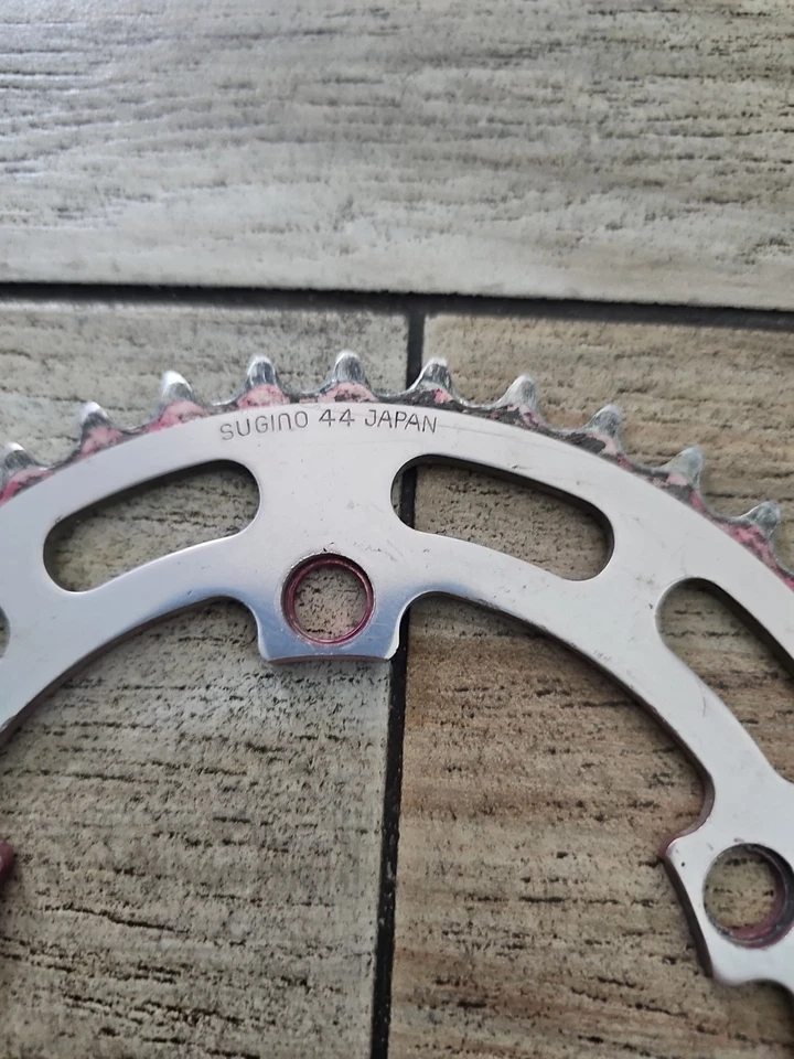 Sugino BMX Chainring 44t Gold Old School BMX Survivor 44 Tooth Crown 110 BCD 80s - Image 2 of 4