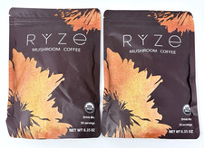 FRESH Lot of 2 Ryze Mushroom Coffee Drink Mix Powder 30 Servings Pouch 6.35oz