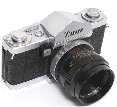 Zunow Zunowflex SLR Camera with 1.8/5cm Zunow Lens full working