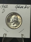 1942-D WASHINGTON QUARTER ~ CHOICE BU UNCIRCULATED! PQ