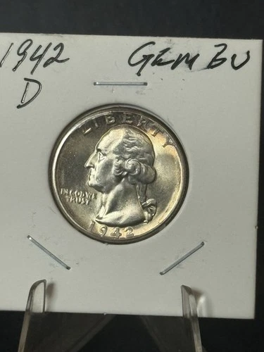 1942-D WASHINGTON QUARTER ~ CHOICE BU UNCIRCULATED! PQ