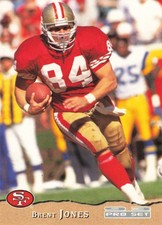 Brent Jones 1993 Pro Set #391 San Francisco 49ers