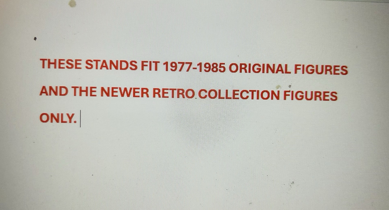 50 Original And RETRO Star Wars action figure stands  FREE USPS SHIP!