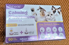 NEW PABEDO CAT CALMING PHEROMONE Diffuser Kit 60 Day 2 Refills 48ml