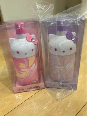 Rady Hello Kitty Plastikflasche 2er Pack Pink Lila Figurenform Set