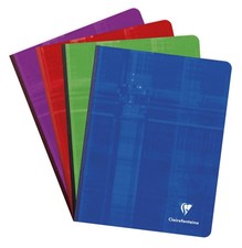 Clairefontaine Clothbound Notebook - French ruled 96 sheets - 6 3/4 x 8 3/4 -