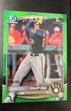 2025 Bowman Draft - Chrome Brady Ebel #BDC-194 Green Refractor /99 (RC)