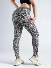 Sexy Leopard Yoga Leggings Women Seamless Slim Tights High Waist Hip Lift GYM