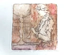 "Romantic Atmosphere" Embossed Etching By Romanian Liana Ben-Itzhak (PR180)