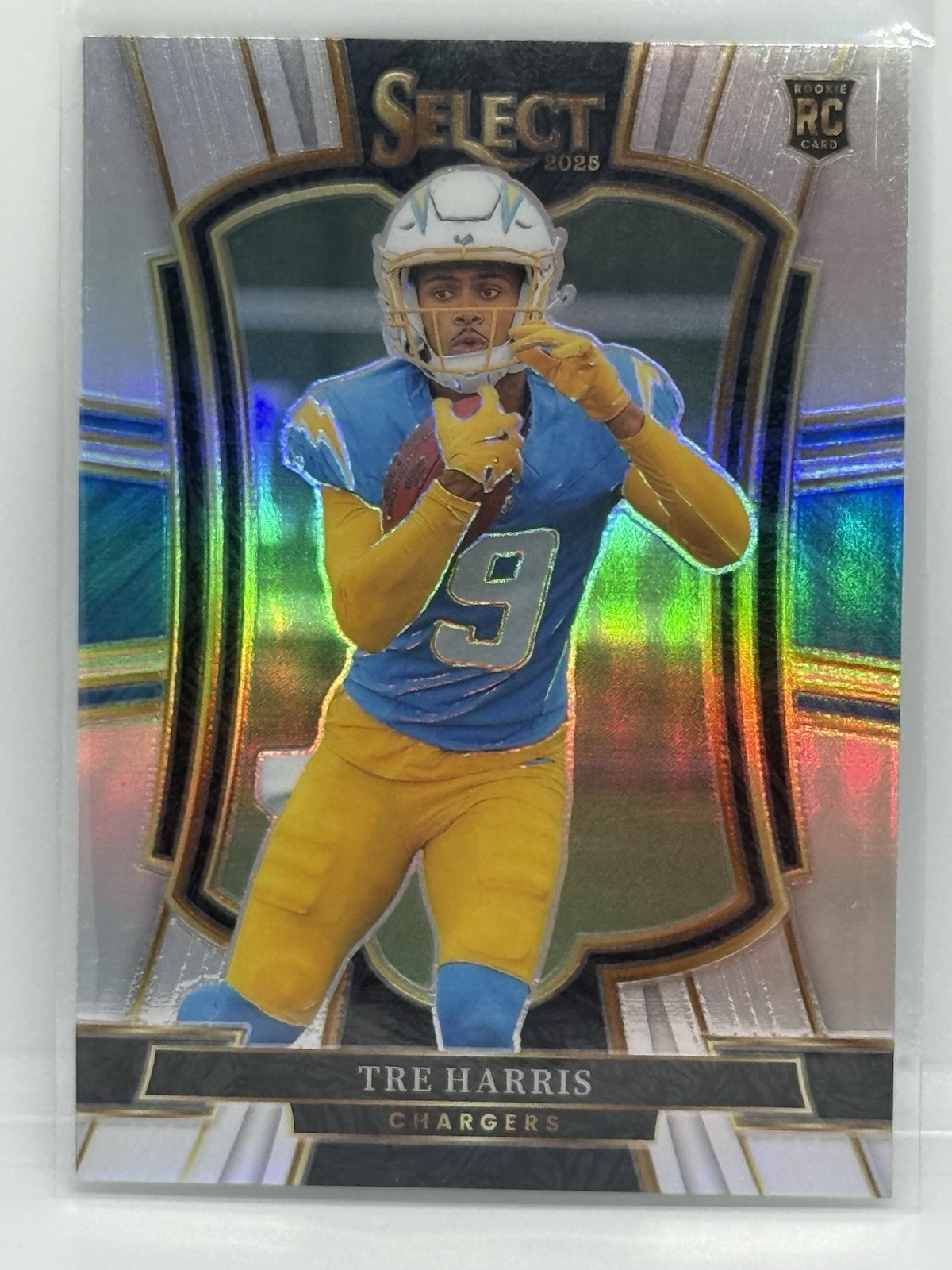 2025 Panini Select Tre Harris #101 RC Premier Level Silver Chargers