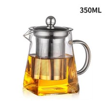 Glass Teapot Heat Resistant Borosilicate Clear Tea Kettle with Removable Infuser