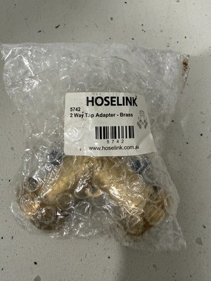 Hoselink 5742 2-Way Brass Tap Adapter - Turn one tap into two! BRAND NEW