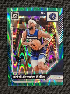 2024-25 Donruss Optic #4 Nickeil Alexander-Walker Timberwolves Green Seismic