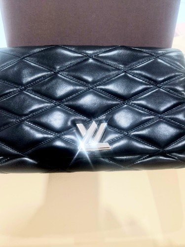 Louis Vuitton GO-14 MM Shoulder Bag Black Leather