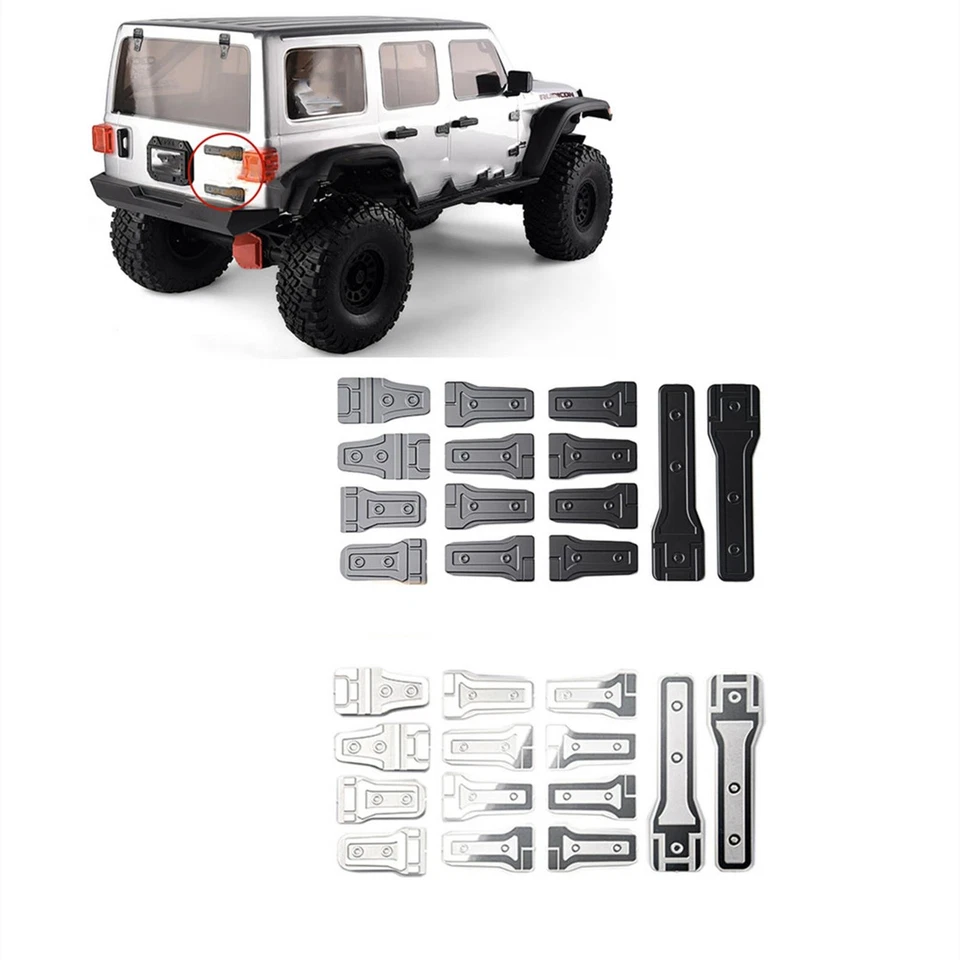 Car Door Stainless Steel Hinge Kits For GRC SCX6 Wrangler 1/6 RC Car Crawler Z - Image 3 of 4